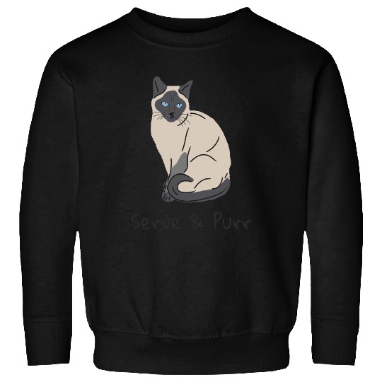 Serve & Purr - Cat Pickleball Sweatshirts