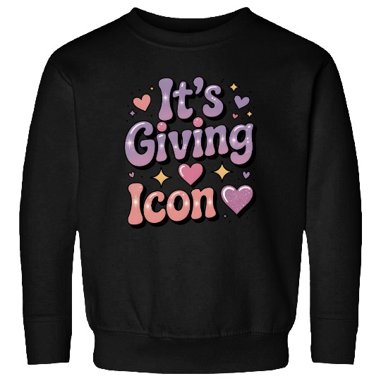 Colorful Heart and Star Themed Giving Icon Sweatshirts