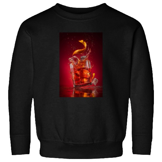 Splashing Negroni Cocktail Sweatshirts