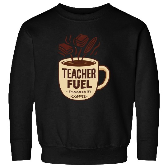 Teacher Fuel – Powered by Coffee Mug Sweatshirts