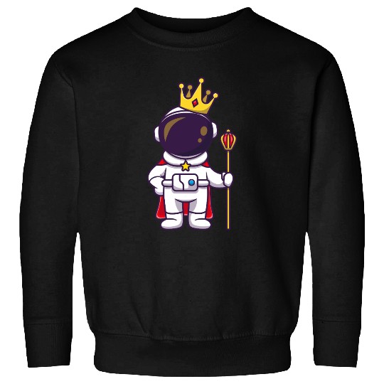 Astronaut Royal Space Commander Cartoon Design Sweatshirts