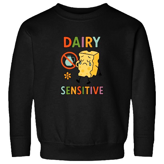 Dairy Sensitive Sad Cartoon Design Sweatshirts