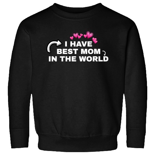 Best Mom Ever with Heart Icons Sweatshirts