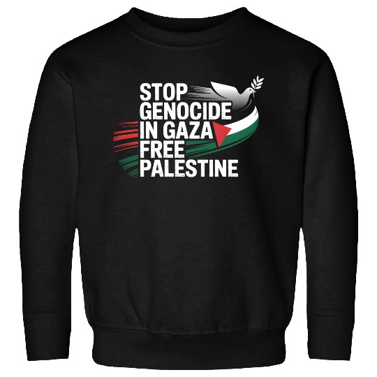 Free Palestine Now – End Genocide in Gaza Sweatshirts