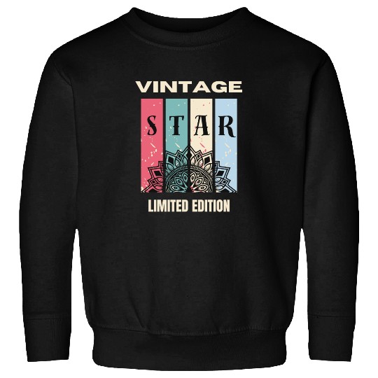Vintage Star Mandala Limited Edition Sweatshirts