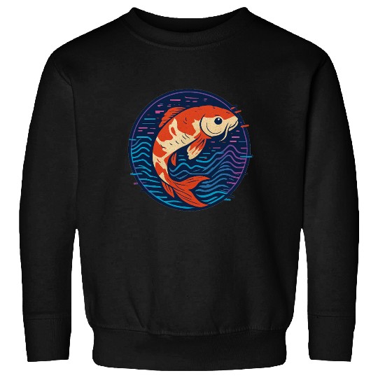 Vivid Fish Abstract Illustration Sweatshirts