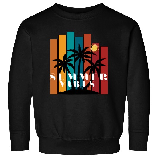 Tropical Sunset Summer Vibes Design Sweatshirts