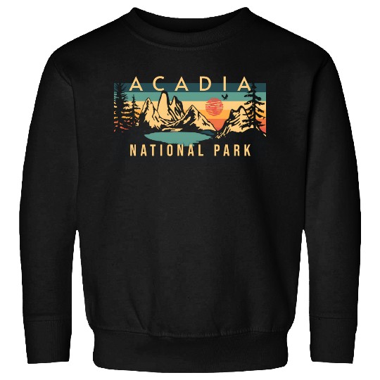 Mountain Sunset at Acadia National Park Sweatshirts