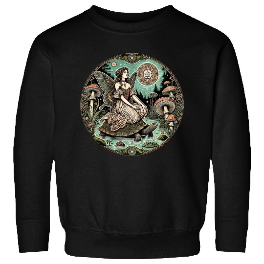 Enchanted Forest Fairy on Turtle Sweatshirts