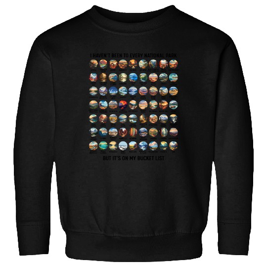 All US National Park Checklist Bucket List Sweatshirts