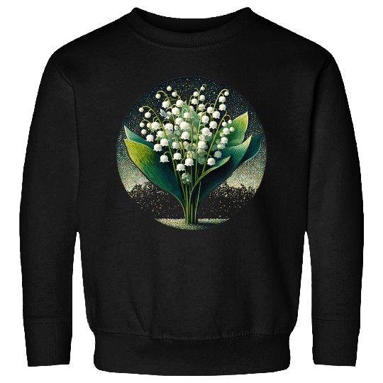 Mystical Lily of the Valley Illustration Sweatshirts