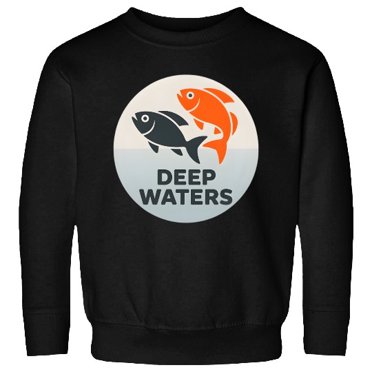 Deep Waters Fish Motif Design Sweatshirts