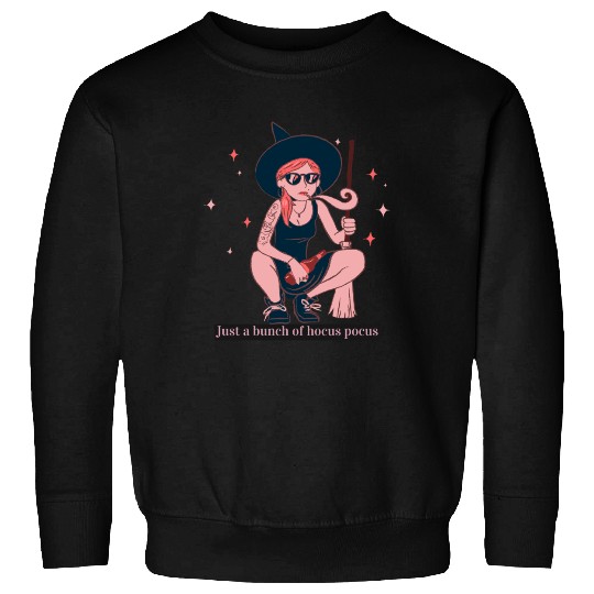 Witch Girl Hocus Pocus Illustration Sweatshirts