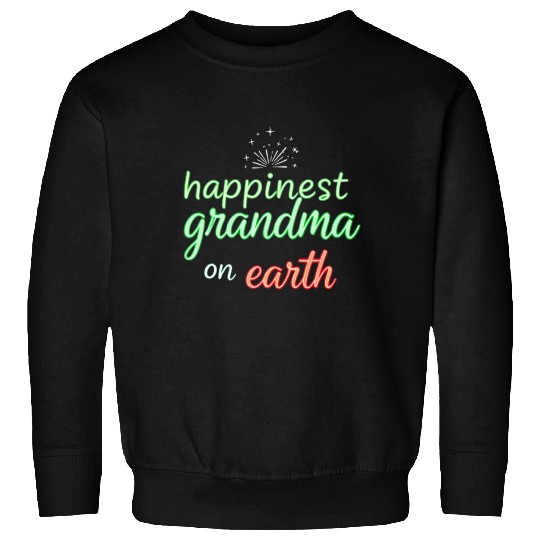 Happiest Grandma on Earth Neon Design Sweatshirts