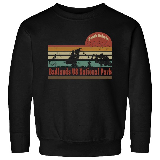 Badlands US National Park South Dakota Travel Sweatshirts