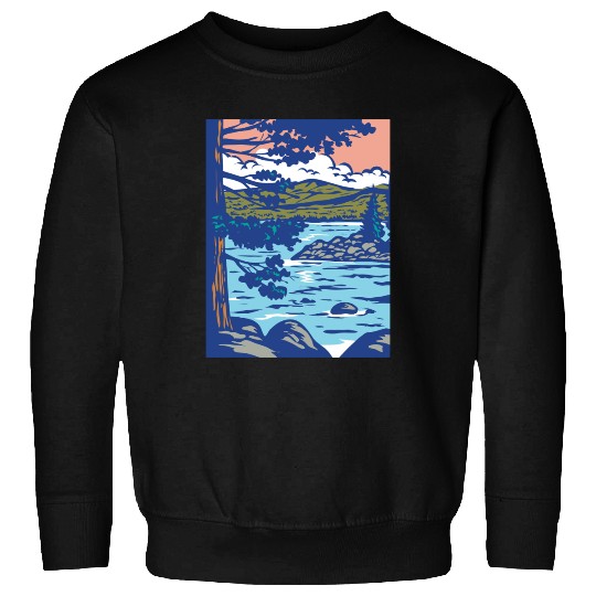 WPA Art Emerald Bay State Park in South Lake Tahoe Sweatshirts