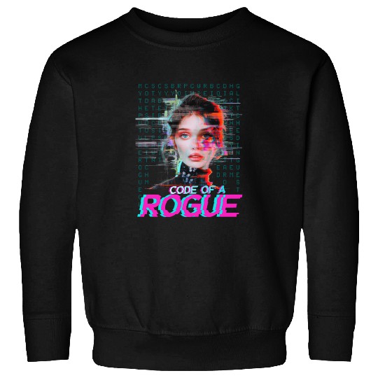 Futuristic Digital Rogue Illustration Sweatshirts