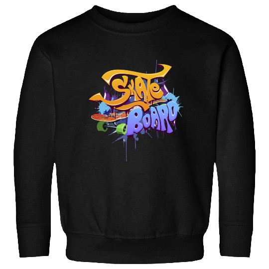 Skateboard Graffiti Art Design Sweatshirts