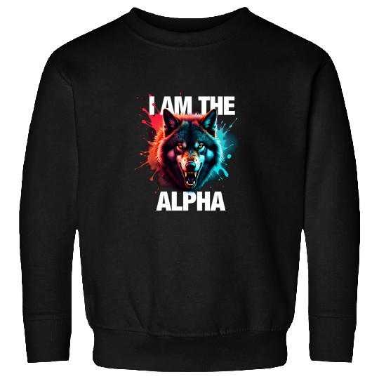 I Am The Alpha Wolf Sweatshirts