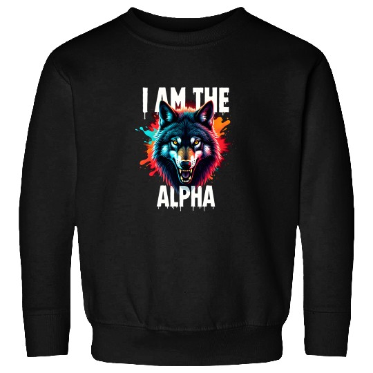 I Am The Alpha Wolf Sweatshirts