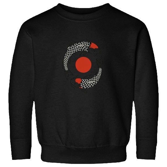 Koi Fish Yin Yang Symbol Sweatshirts