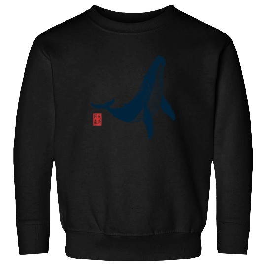 Big Whale Japanese Aesthetic Sweatshirts