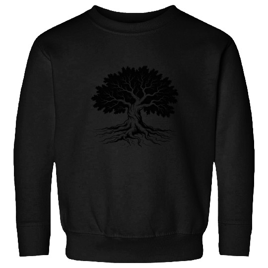 Elegant Tree of Life Silhouette Sweatshirts