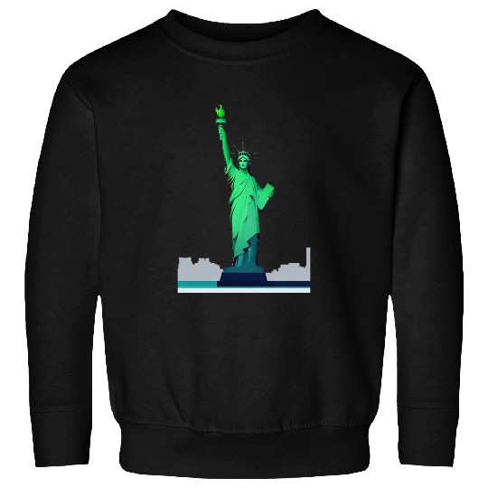 Modern Minimal Statue of Liberty – New York Icon Sweatshirts