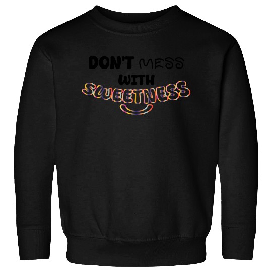 Colorful Sweetness Script Design Sweatshirts