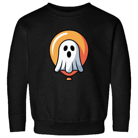 Halloween Ghost with Orange Halo Sweatshirts