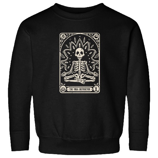 The Yoga Instructor Tarot Card Halloween Sweatshirts