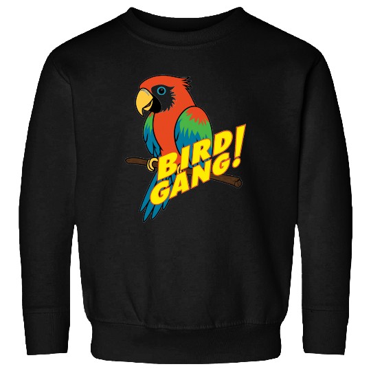 Bird Gang Parrot Cartoon Sticker | Tropical Funny  Sweatshirts