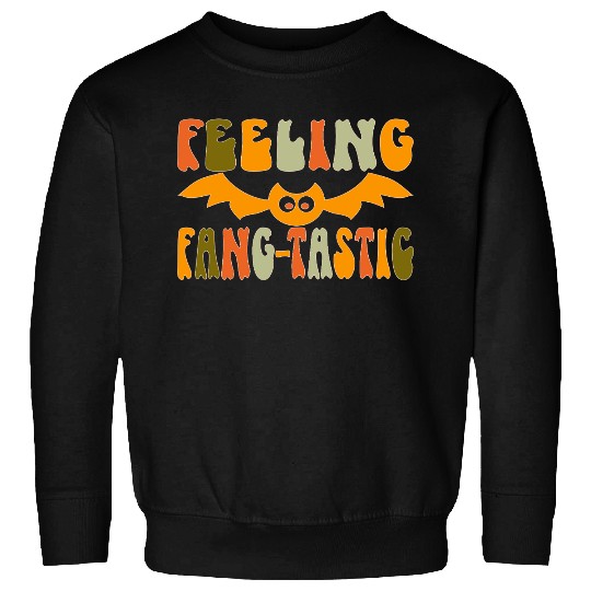 Feeling Fang-Tastic Funny Halloween Bat Sweatshirts