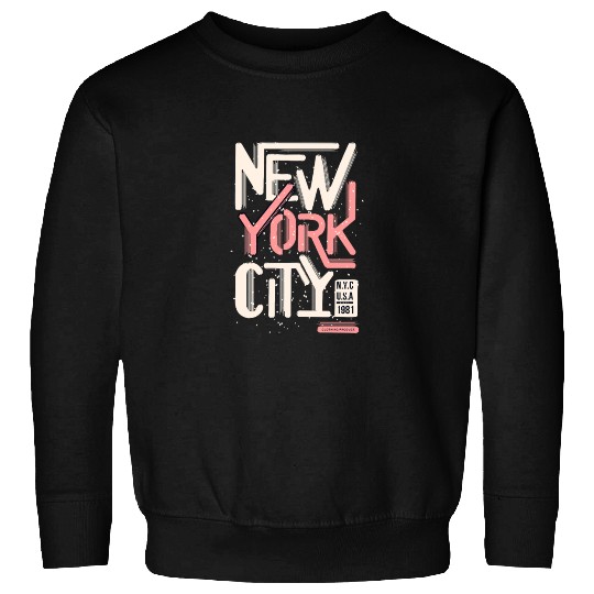 Urban New York City Typography Design Sweatshirts