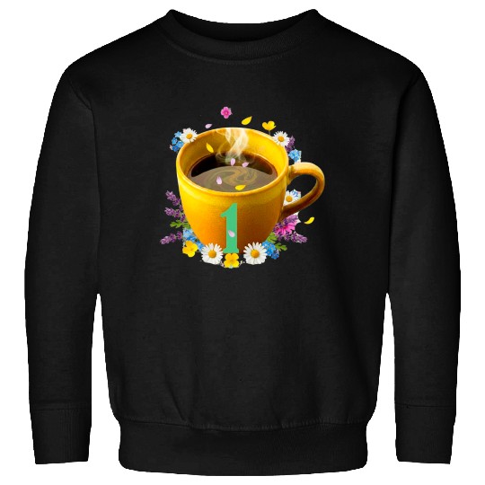 Whimsical Coffee Celebration Mug Sweatshirts