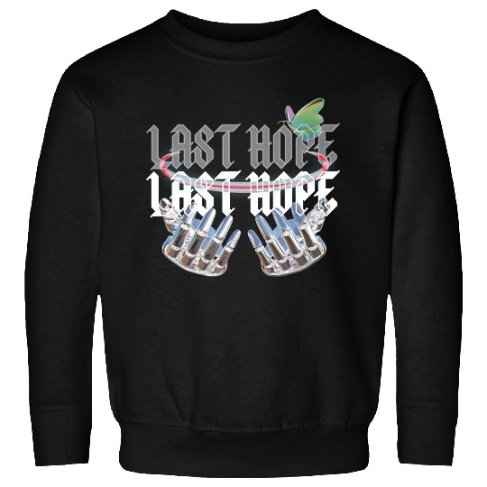 Last Hope Cyber Gothic Y2K Aesthetic Sweatshirts