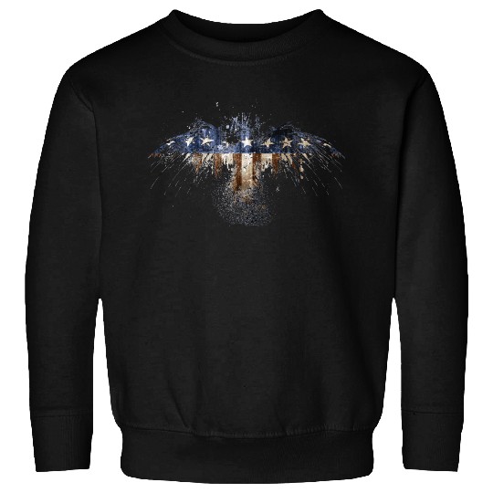 Bald Eagle US Flag Sweatshirts