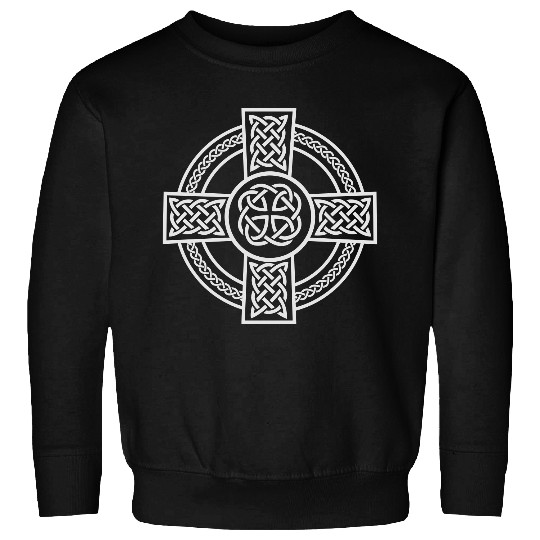Celtic Cross Ireland Intricate Knotwork Design Sweatshirts