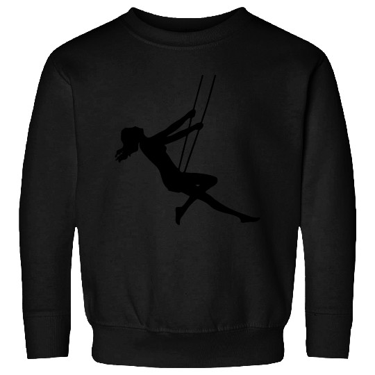 Lady On Swing Isolated Sweatshirts