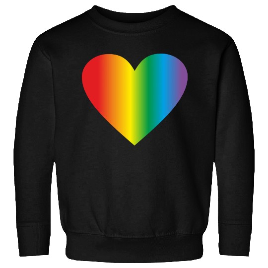 Lgbt rainbow heart, gay heart Sweatshirts