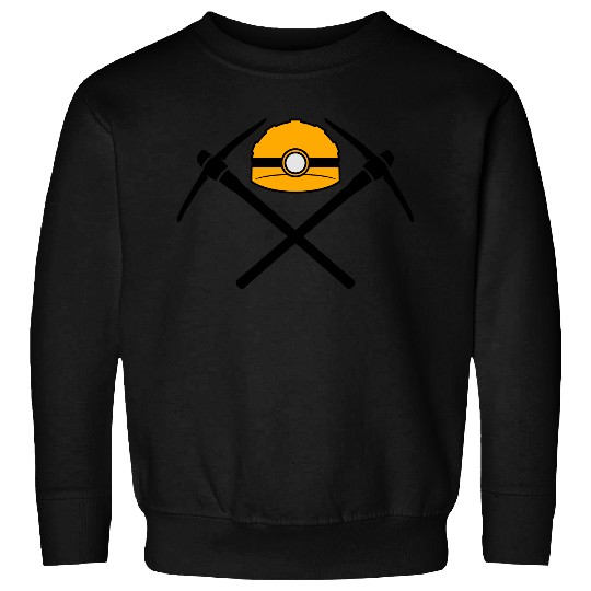 helmet safety protection lamp light black 2 cross Sweatshirts