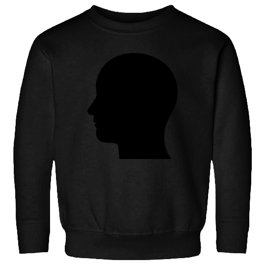 Man Head Silhouette 3 Sweatshirts