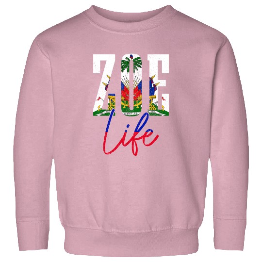Haiti Flag Zoe Haitian Life Pride Sweatshirt
