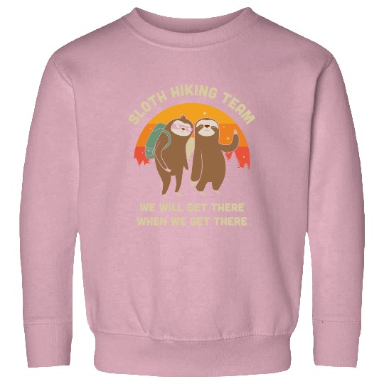 Sloth Hiking Team - Funny Vintage Gift Sweatshirt