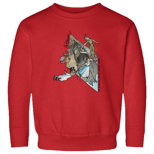 Retro 90s Disney Peter Pan Darling Flight Neverland Sweatshirts, Disney Never land map