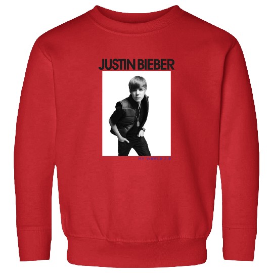 Justin Bieber Official My World Photo Pullover Sweatshirt