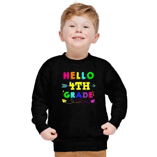 Hello 4th Grade Back to School Sweatshirt