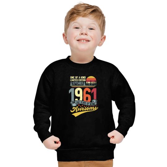 60th Birthday September 1961 60 Years Old 60th Bday Month Sweatshirt