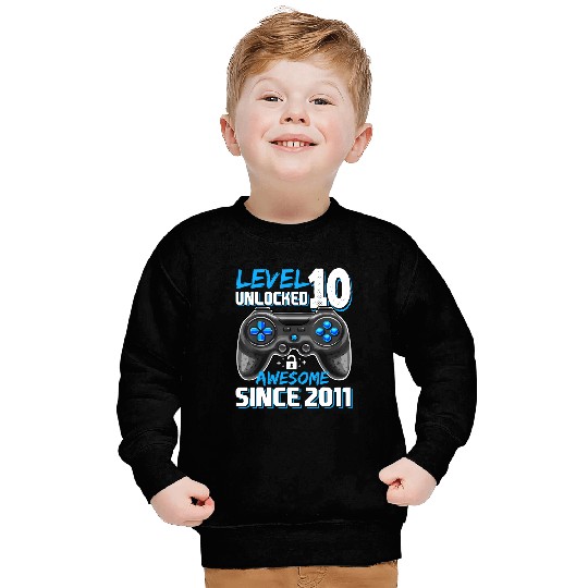 Level 10 Unlocked Awesome Video Game Gift Sweatshirt