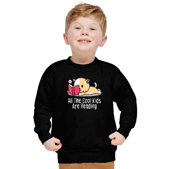 All the Kids are Reading Tee Book Cat Lovers Sweatshirt